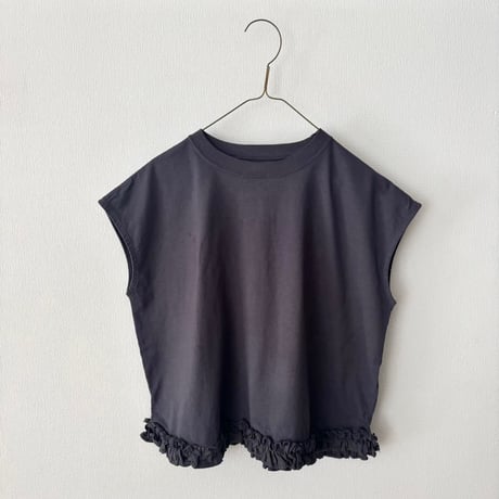 Hands of creation USAコットン ヘムフリルTシャツ