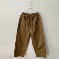 homspun 高密度ウェポンひもワイドパンツ  キャメル
