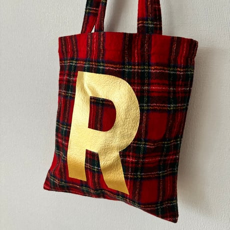 オールドマンズテーラー WOOL TARTAN  CHECK TOTE BAG・Royal Stewart