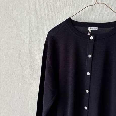 homspun ソフトコンパクトヤーン クルーネックカーディガン