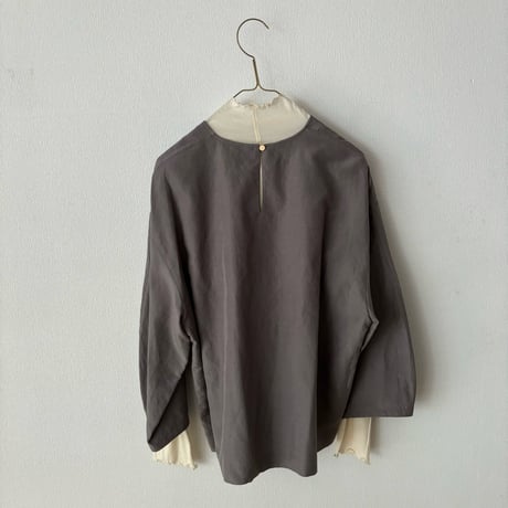 humoresque 絹紡リネン リラックスタフタ relax pullover