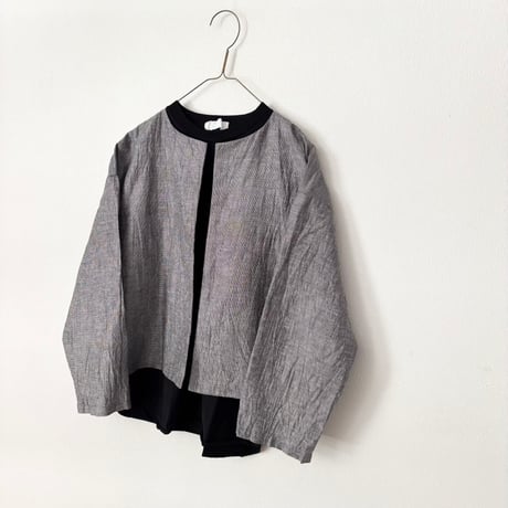 yuni Linen Cotton Polyester washer haori blouse