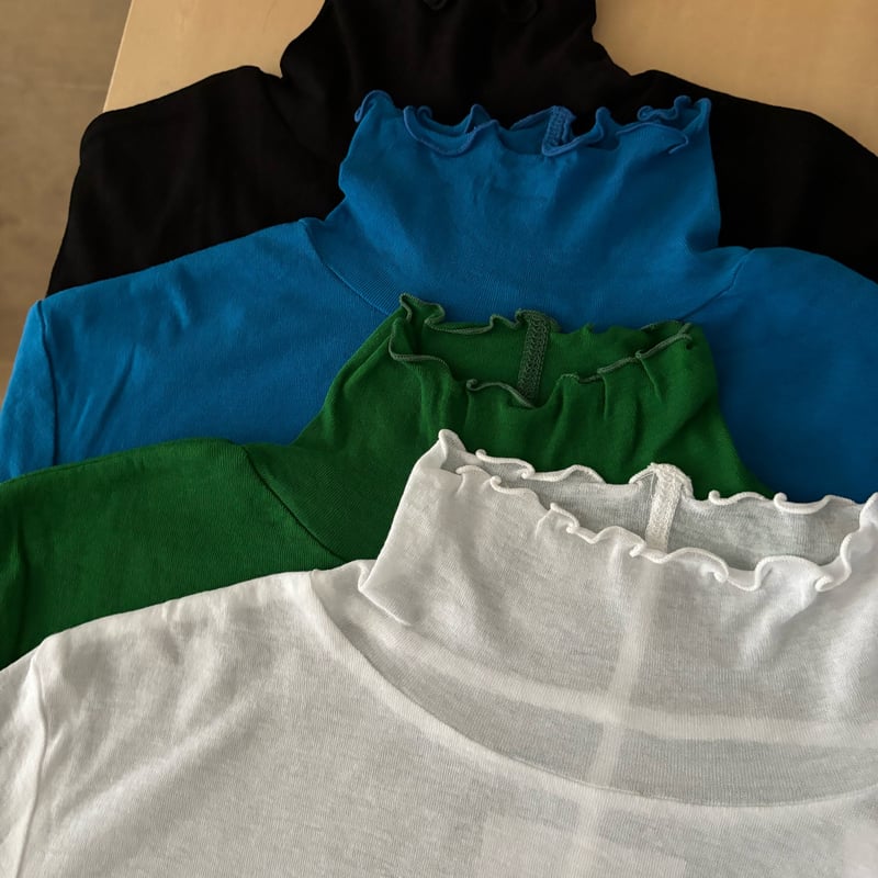 Hands of creation 強撚ガーゼフライス ハイネックプルオーバー | itono