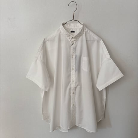 TISSU  ナチュラルタイプライター ボタンダウン半袖シャツ・サイズ1