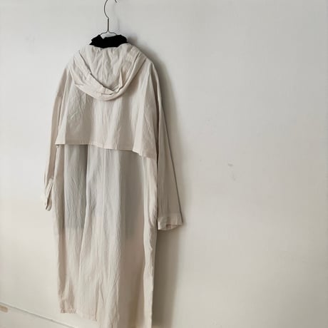 buoy buoy  強撚POPLIN 製品染 HOODIE DRESS