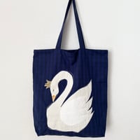 raha edodaki gingham check swan bag