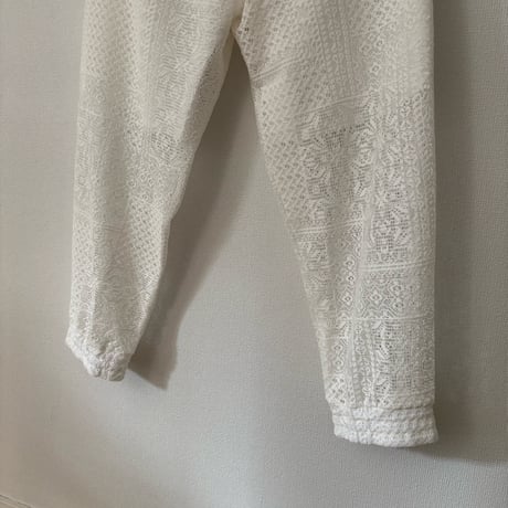 TISSU  パッチワークレース　ジョガーパンツ