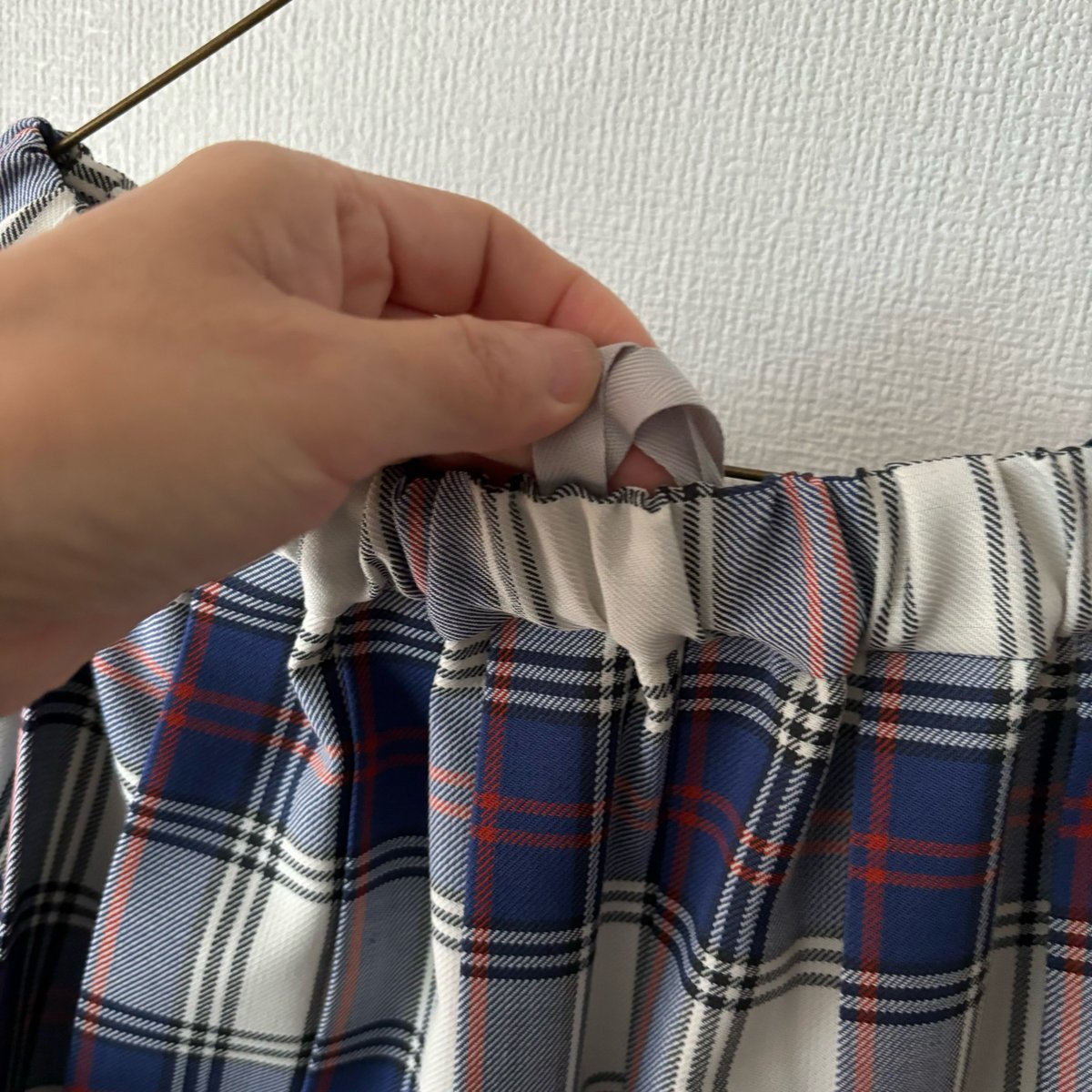 【最終価格】yuni wool polyester チェックプリーツスカート fit=scale-down,w=1200