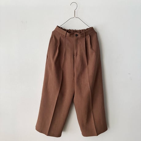 yuni リネンポリエステル WIDE PANTS