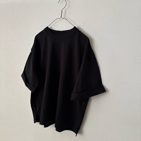 OUVERT KANDOU天竺 ロールアップスリーブ プルオーバー