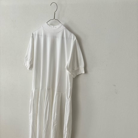 homspun 天竺ハイネック半袖ワンピース ・サラシ