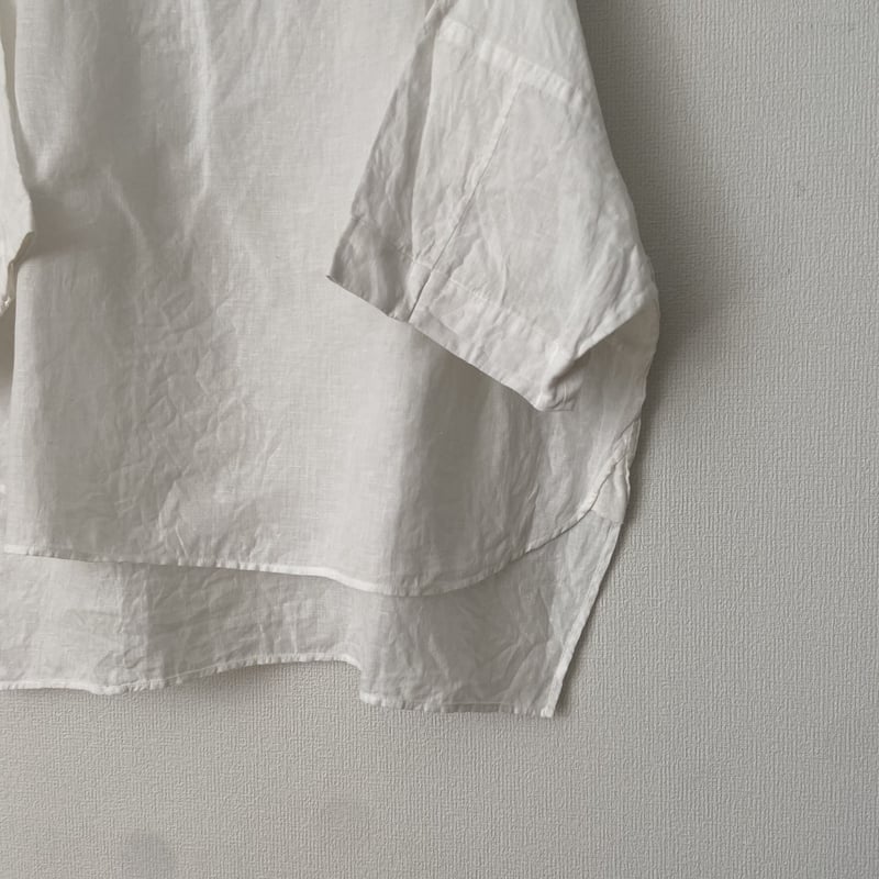 koton　オーガニックリネンease五分袖シャツ　Beige koton オーガニックリネン ease五分袖ブラウス | itonowa Life