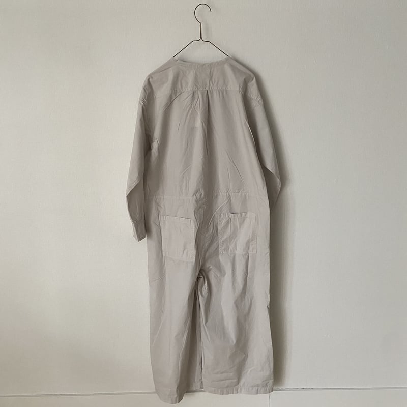UNIVERSAL TISSU オールインワン グレー コットンタイプライター