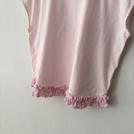 Hands of creation USAコットン ヘムフリルTシャツ