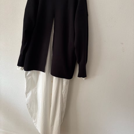 yuni  コットンスムース 2way high neck knit