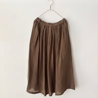 Hands of creation 60/-Linen 解撚ワッシャークロス ランダムタックイージースカート