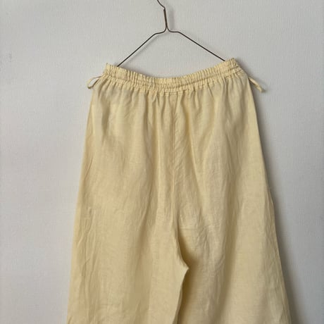 yuni Linen drawstrings パンツ