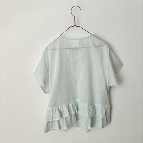 GASA＊ Cassiopeia カシオペア　バックフリル半袖ブラウス