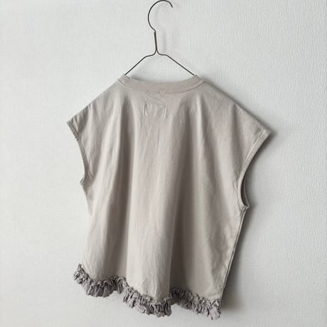 Hands of creation USAコットン ヘムフリルTシャツ