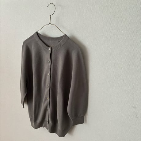 Hands of creation plus 強撚ガスコットン ガーター求心2wayカーディガン