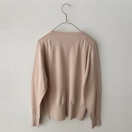 homspun ソフトコンパクトヤーン クルーネックカーディガン
