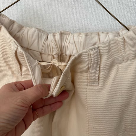koton コットンウールツイル ease テーパードパンツ