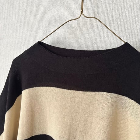 NATURAL LAUNDRY　ハイツイストボーダー ブロックプルオーバー
