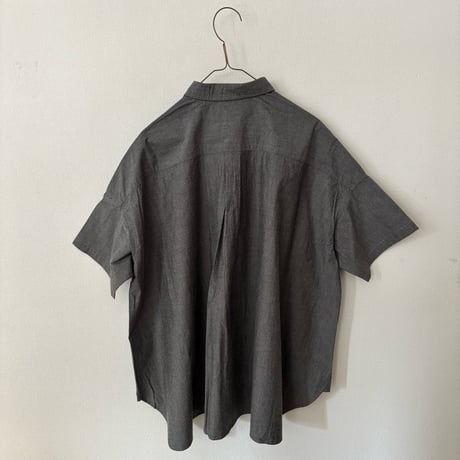 TISSU  ナチュラルタイプライター ボタンダウン半袖シャツ・サイズ1
