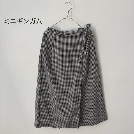 grin　モノトーンチェック サロンパンツ