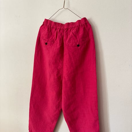 Hands of creation  fanage Linen イージーテーパードパンツ