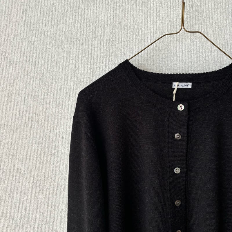 homspun 梳毛12G クルーネックカーディガン | itonowa Life ONLIN