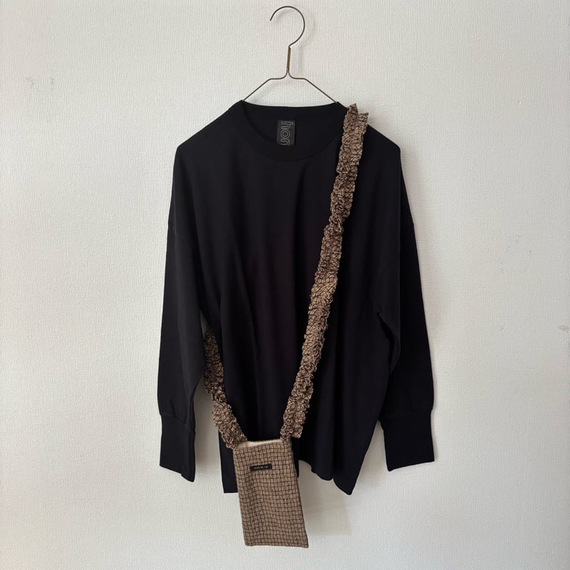 オールドマンズテーラー☆フリルスマホケース オールドマンズテーラー COTTON WOOL FRILL SHOULDER BAG・Chec