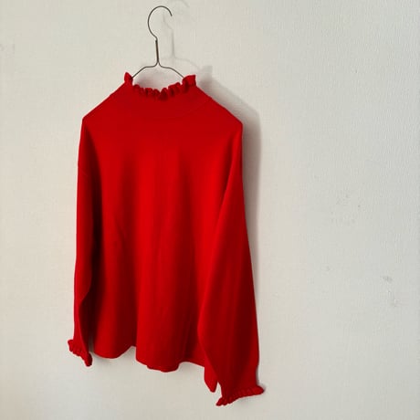 Hands of creation  super merino ポイントフリル2wayカーディガン