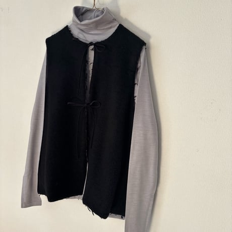 qiri   mineral reversible vest ・クロ