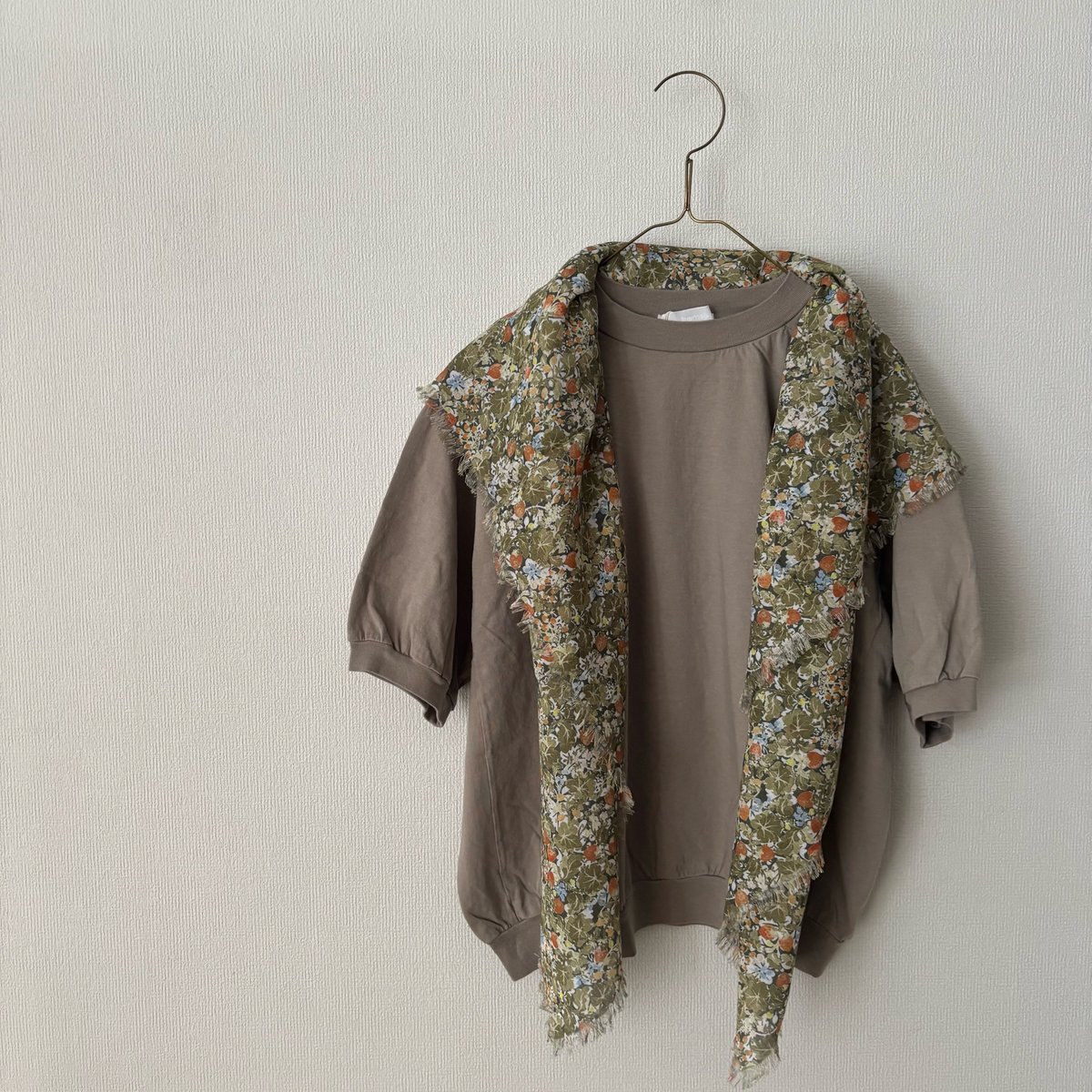 オールドマンズテーラーWILD BERRY FIELD LAWN GAUZE SHAWL・Se