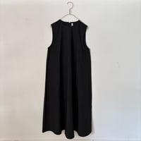 OUVERT コットンリネンタイプライターファナージュ ノースリーブワンピース