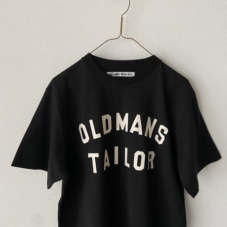 オールドマンズテーラー　OMT  PRINT CREW NECK SHORT SLEEB  TEE・BLK