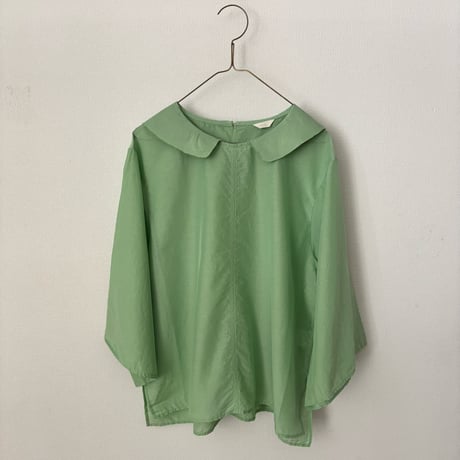 koton コットンシルクフラットカラーブラウス