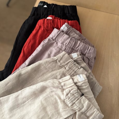 Hands of creation 40/- Twill Linen 起毛 ゆるオーバルパンツ