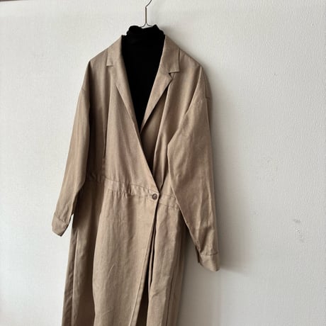 atelier naruse  コットンカシュクール オーバーオール・ベイジュ
