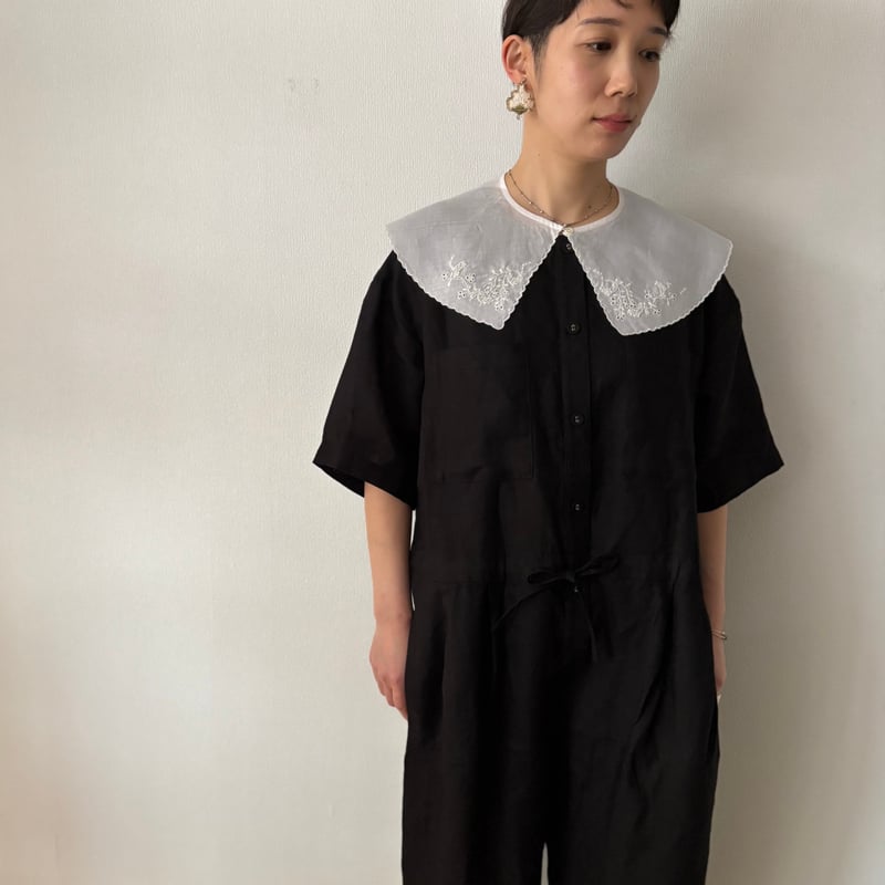 fog linen work ×itonowa Life オールインワン・ブラック | ito fog linen work ×itonowa Life オールインワン・ブラック | ito