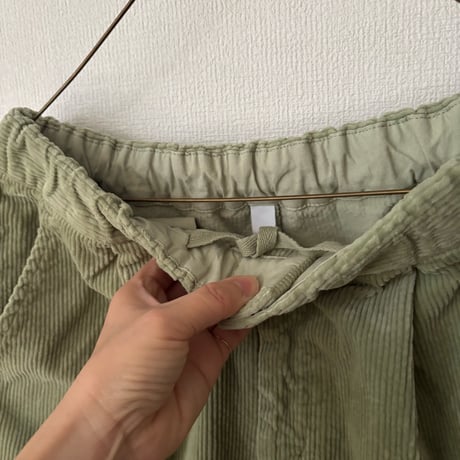 NATURAL LAUNDRY 8W ガウチョタックパンツ