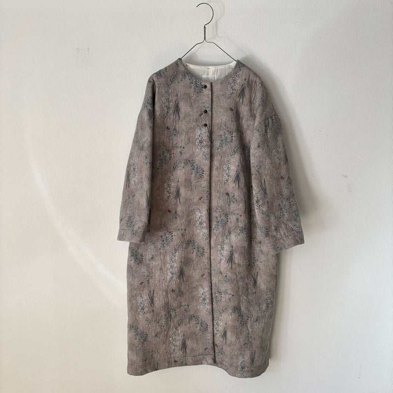 qiri キリ　flower vintage coat コート qiri old letter flowers coat | itonowa Life ON