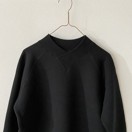 atelier naruse コットン吊り裏毛モックネックスウェット