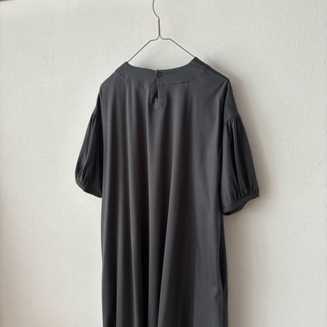 atelier naruse コットンカットソーコクーンワンピース  ダークグレイ