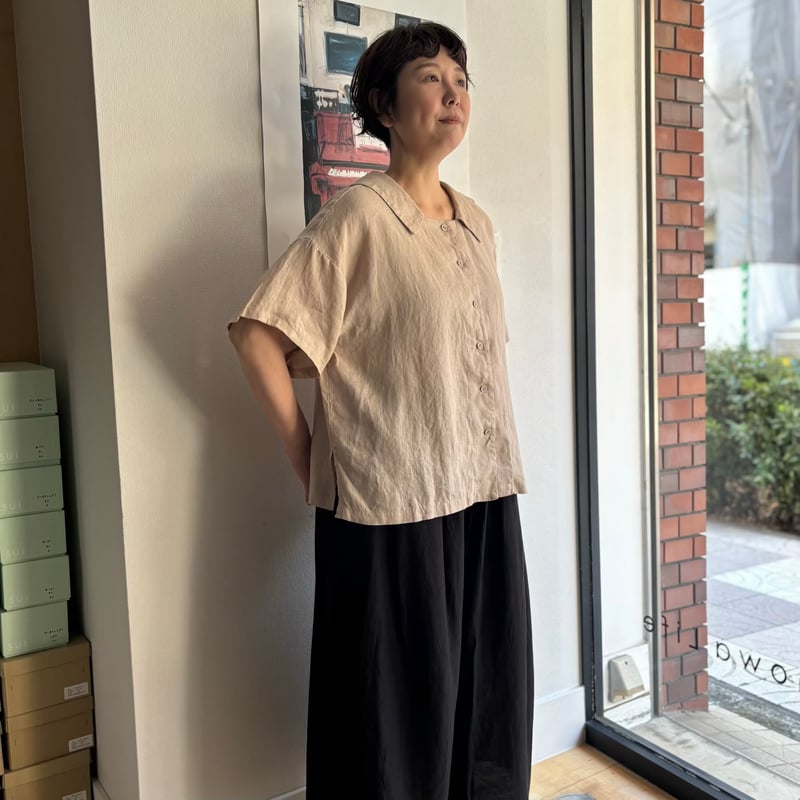 FOG LINEN WORK itonowa Life別注 フラットセーラーカラーブラウス