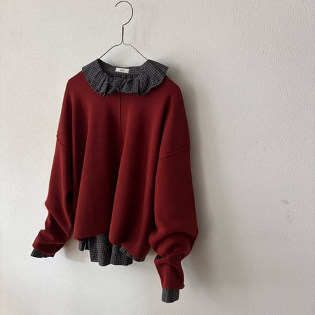 yuni  コットンスムース short knit pull over