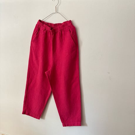Hands of creation  fanage Linen イージーテーパードパンツ