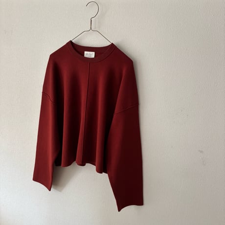 yuni  コットンスムース short knit pull over