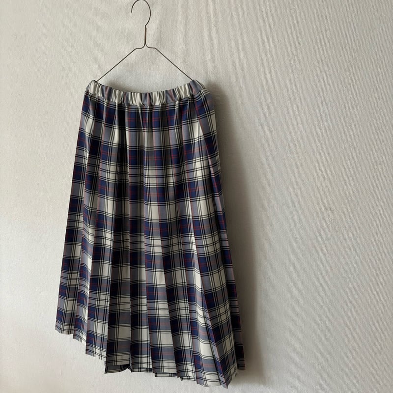 【最終価格】yuni wool polyester チェックプリーツスカート yuni wool polyester チェックプリーツスカート | itonowa Life
